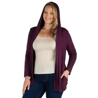 24seven Comfort Apparel Midweight Womens Plus Softshell Vest Jacket