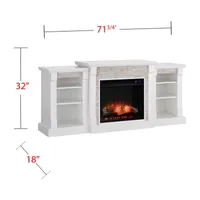 Gower Bookcase Electric Fireplace