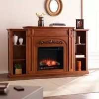 Jedor Bookcase Electric Fireplace