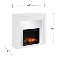 Gadia Mirrored Electric Fireplace