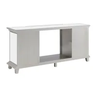 Shaman Media Console Mirrored Fireplace