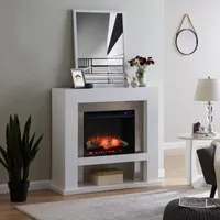 Eldines Stainless Steel Fireplace