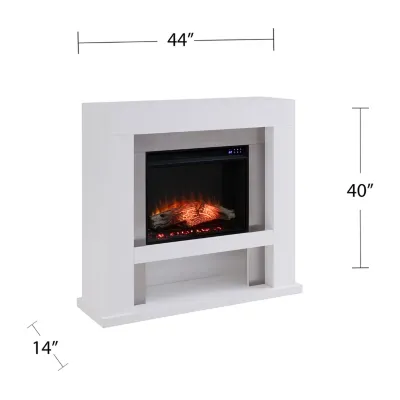 Eldines Stainless Steel Fireplace