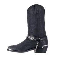 Dingo Mens Suiter Block Heel Cowboy Boots Wide Width