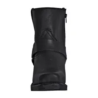 Dingo Mens Block Heel Motorcycle Boots Rev Up