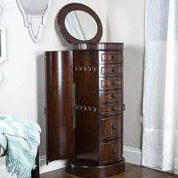 Hives And Honey Bailey Walnut Jewelry Armoire