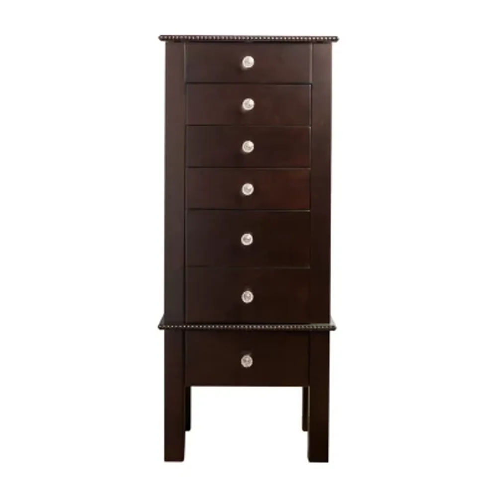 Hives And Honey Hannah Espresso Jewelry Armoire