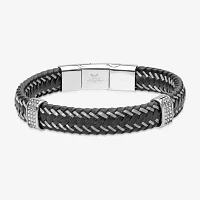 Mens Stainless Steel Wrap Bracelet