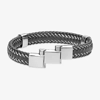 Mens Stainless Steel Wrap Bracelet