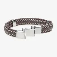 Mens Stainless Steel Wrap Bracelet