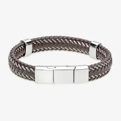 Mens Stainless Steel Wrap Bracelet