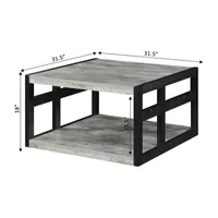 Monterey Square Coffee Table with Shelf