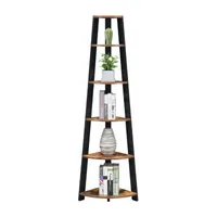 Newport 5 Tier Corner Bookshelf