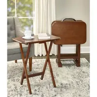 Lacarpe 4-pc. TV Tray Table with Stand