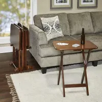 Lacarpe 4-pc. TV Tray Table with Stand