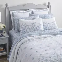 Laura Ashley Flora Reversible Quilt Set