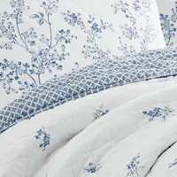 Laura Ashley Flora Reversible Quilt Set