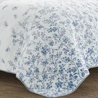 Laura Ashley Flora Reversible Quilt Set