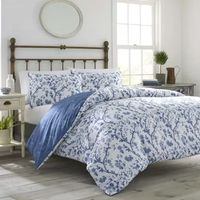 Laura Ashley Elise Floral Reversible Duvet Cover Set