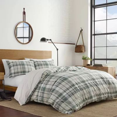 Eddie Bauer Timbers Plaid Reversible Duvet Cover Set