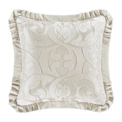 Queen Street La Grande Ivory Square Throw Pillow