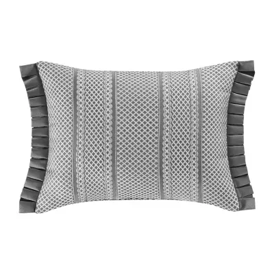 Queen Street Lawrence Charcoal Rectangular Throw Pillow