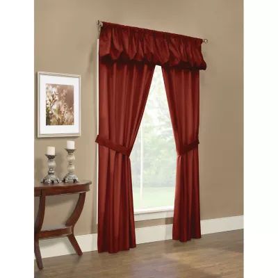 Prescott Thermalogic 5pc Energy Saving Light-Filtering Rod Pocket Set of 2 Curtain Panel