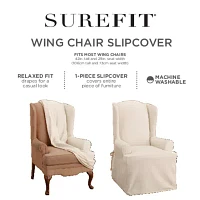 Sure Fit Ballad Bouquet Wing Chair Slipcover