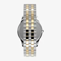 Timex® Mens Two-Tone Expansion Bracelet Watch