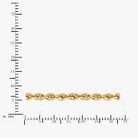 14K Gold 16 - 24 Inch Hollow Sparkle Rope Chain Necklace