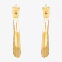 14K Gold 11.5mm Round Hoop Earrings