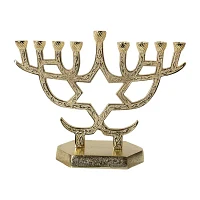 Northlight 10" Menorah Star Of David Candle Holder