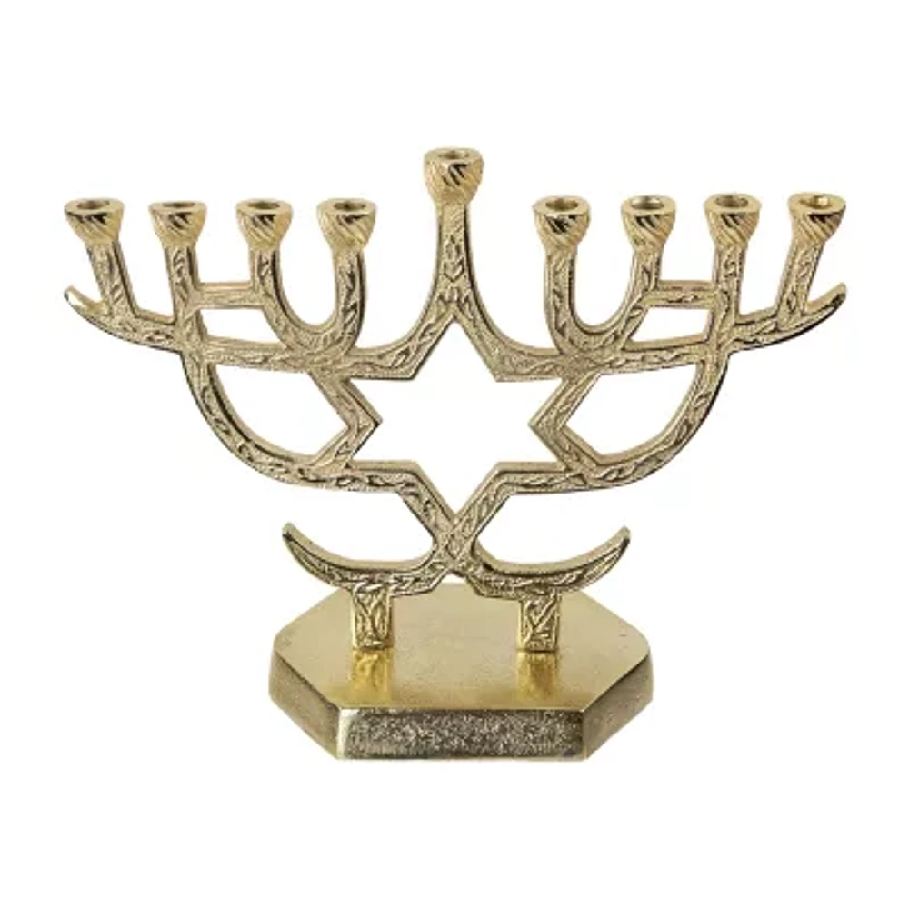 Northlight 10" Menorah Star Of David Candle Holder