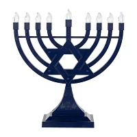 Northlight Led Star Of David Menorah Lighted Hanukkah Tabletop Decor