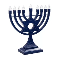 Northlight Led Star Of David Menorah Lighted Hanukkah Tabletop Decor