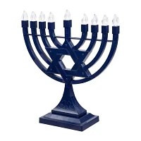 Northlight Led Star Of David Menorah Lighted Hanukkah Tabletop Decor