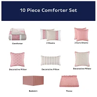 Eden & Oak Cleo 10-pc. Embroidered Comforter Set