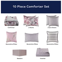 Eden & Oak Jasmine 10-pc. Floral Comforter Set