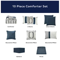 Eden & Oak Reid 10-pc. Midweight Comforter Set