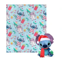 Northwest Lilo and Stitch Holiday Jammies Silk Touch Blanket with Hugger Set