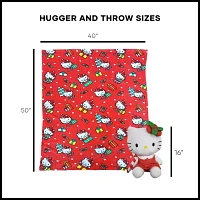 Northwest Hello Kitty Gifty Kitty Silk Touch Blanket with Hugger Set