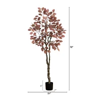 Nearly Natural 6'  Brown Dogwood Indoor Artificial Tree