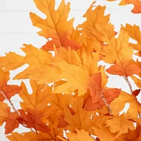Nearly Natural 6' Orange Prelit Maple Artificial Tree