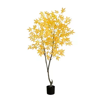 Nearly Natural 5' Yellow Maple Indoor Artificial Tree