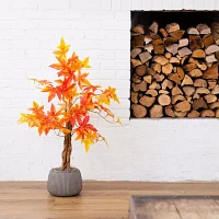 Nearly Natural 3'  Autumn Deluxe Maple Artificial Tree