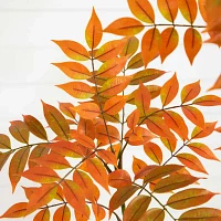 Nearly Natural 5' Orange Minimalist Sumac Indoor Artificial Tree