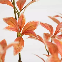 Nearly Natural 4.5' Orange Pieris Indoor Artificial Tree