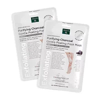 Earth Therapeutics Charcoal Gentle Peeling Foot Mask