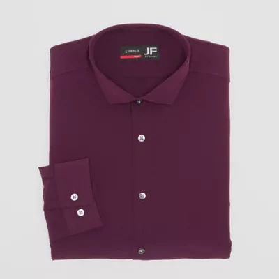 J. Ferrar 360 Stretch Mens Slim Fit Wrinkle Free Long Sleeve Dress Shirt