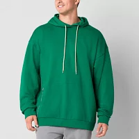 Xersion French Terry Mens Hooded Long Sleeve T-Shirt Big and Tall